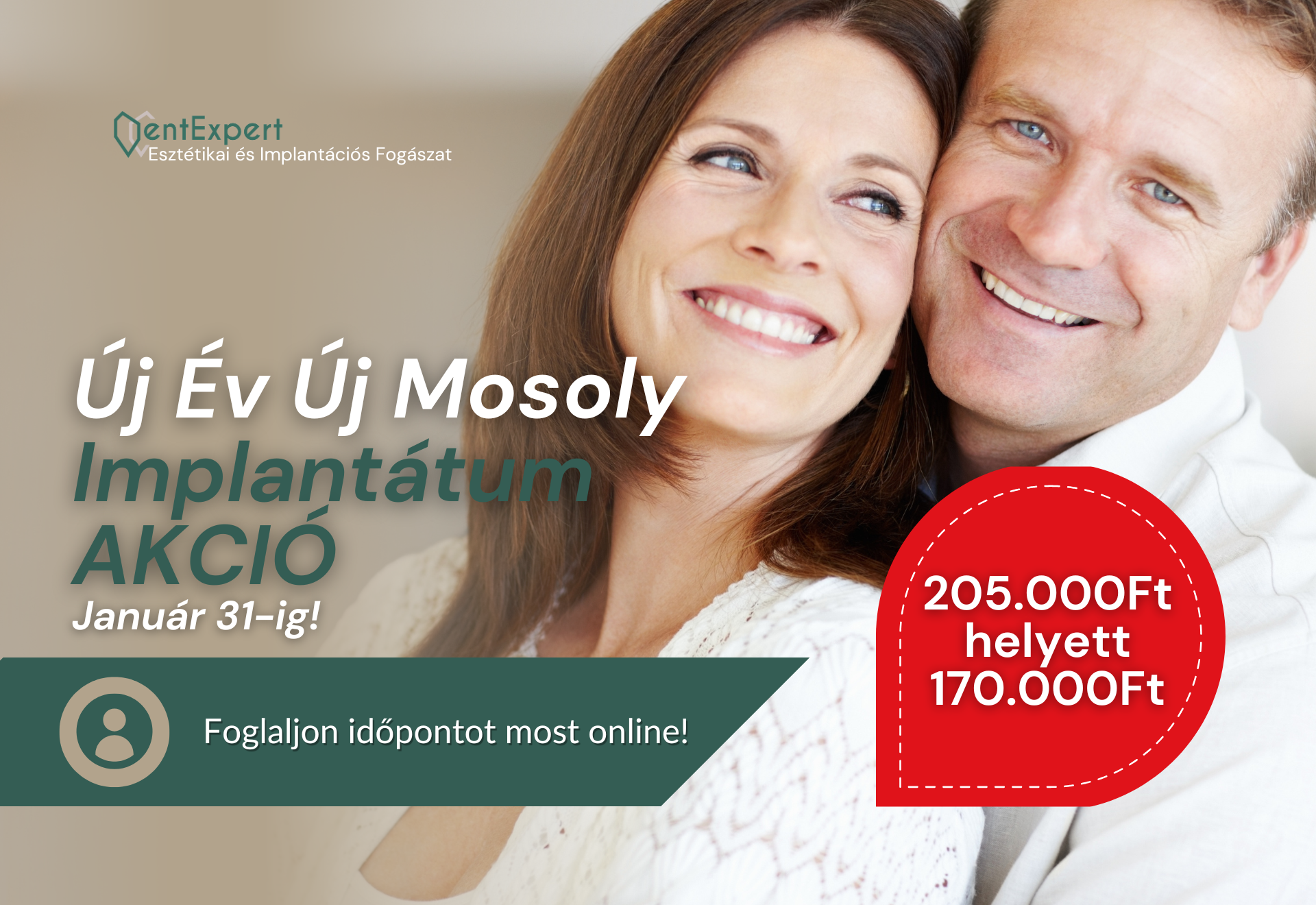 Új év Új Mosoly: Implantátum Akció